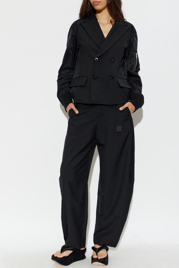 sacai Blazer de abotoamento duplo