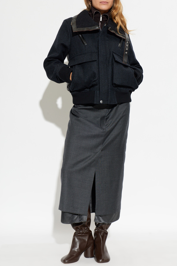 sacai Jacket Made of Combined Fabrics