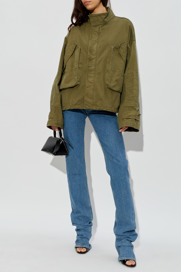 The Attico Jacket with a stand-up collar