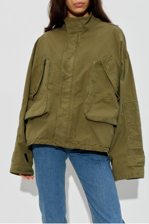 The Attico Jacket with a stand-up collar