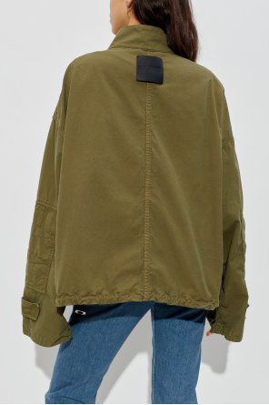 The Attico Jacket with a stand-up collar