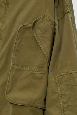 The Attico Jacket with a stand-up collar