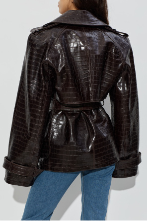 The Attico Leather jacket with belt
