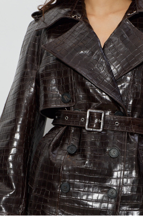 The Attico Leather jacket with belt