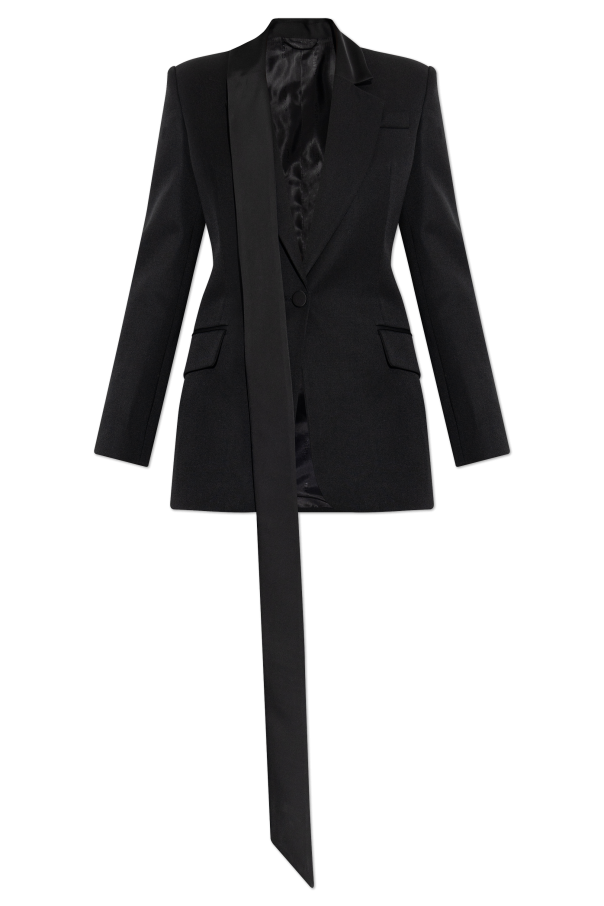 Wool blazer with scarf od The Attico