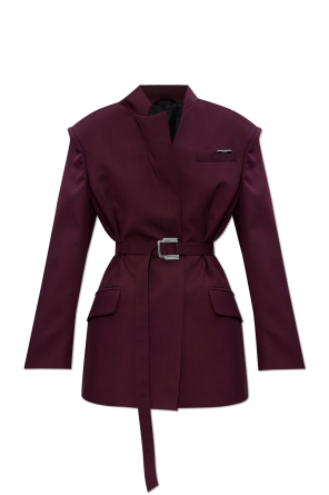 Blazer with woolen trim