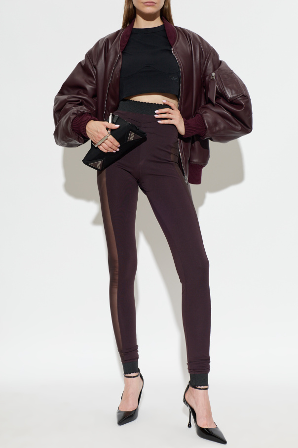 The Attico Leather 'bomber' jacket