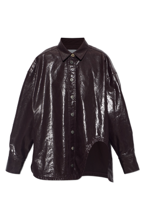 Shirt with a shimmering finish