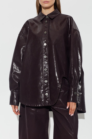 The Attico Shirt with a shimmering finish