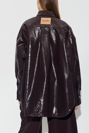 The Attico Shirt with a shimmering finish