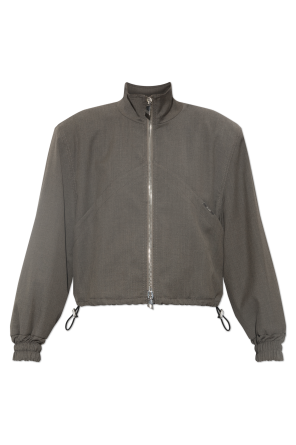 Jacket with sewn-in shoulder pads