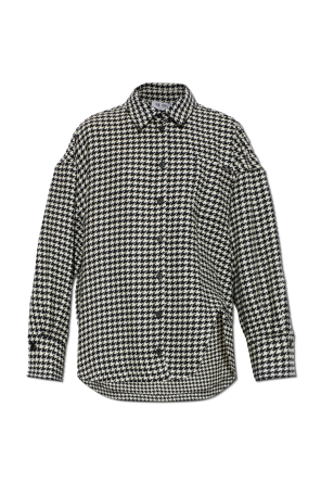 Shirt with houndstooth pattern