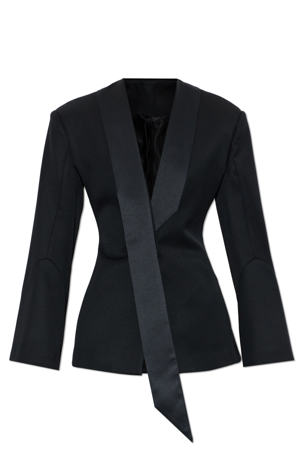 The Attico Blazer with satin shawl
