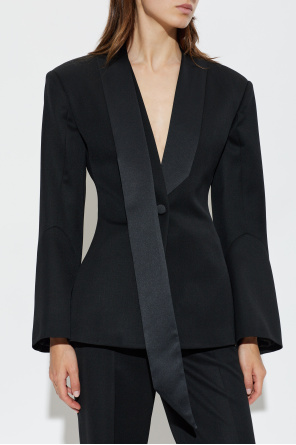 The Attico Blazer with satin shawl
