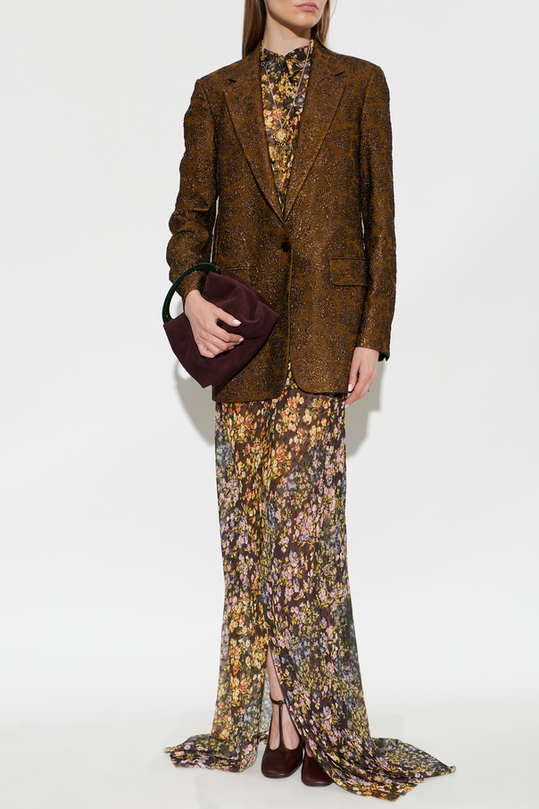Dries Van Noten "Blanchet" blazer with lurex thread
