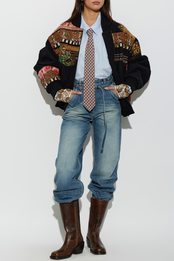 Dries Van Noten Jachetă tip „bomber” Valdi cu aplicații