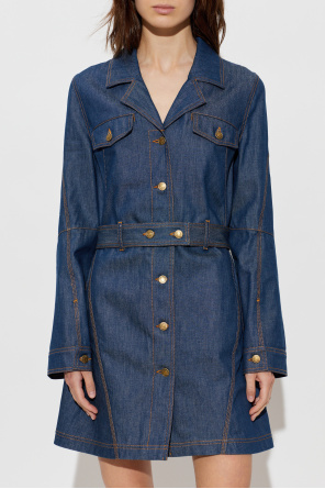 Moschino Denim dress with belt