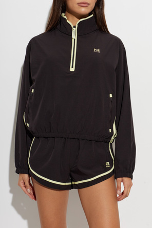 P.E Nation Echo Quarter Zip Black Sweatshirt