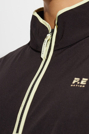P.E Nation Echo Quarter Zip Black Sweatshirt