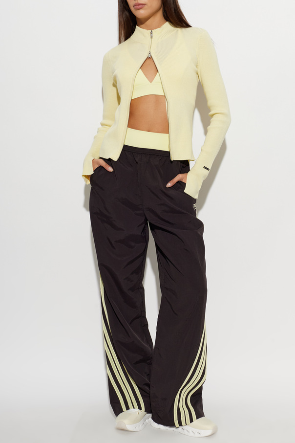 P.E Nation Solar Ribbed Knit Cardigan in Yellow by P.E Nation