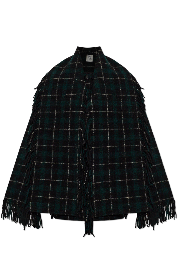 Woolen jacket with decorative shawl od TOTEME