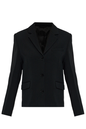 Blazer de lã com lapelas abertas