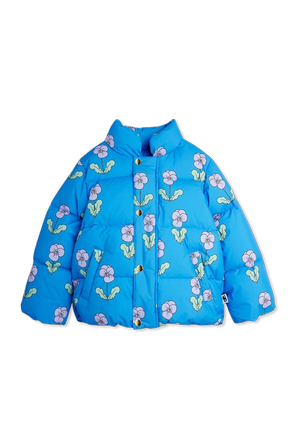 Chaqueta acolchada con motivo floral