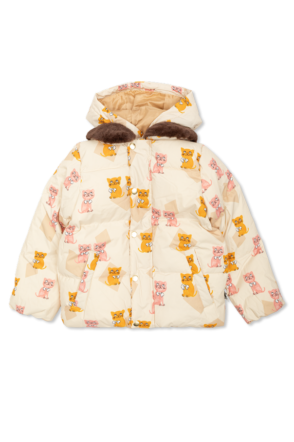 Insulated jacket with attached hood od Mini Rodini