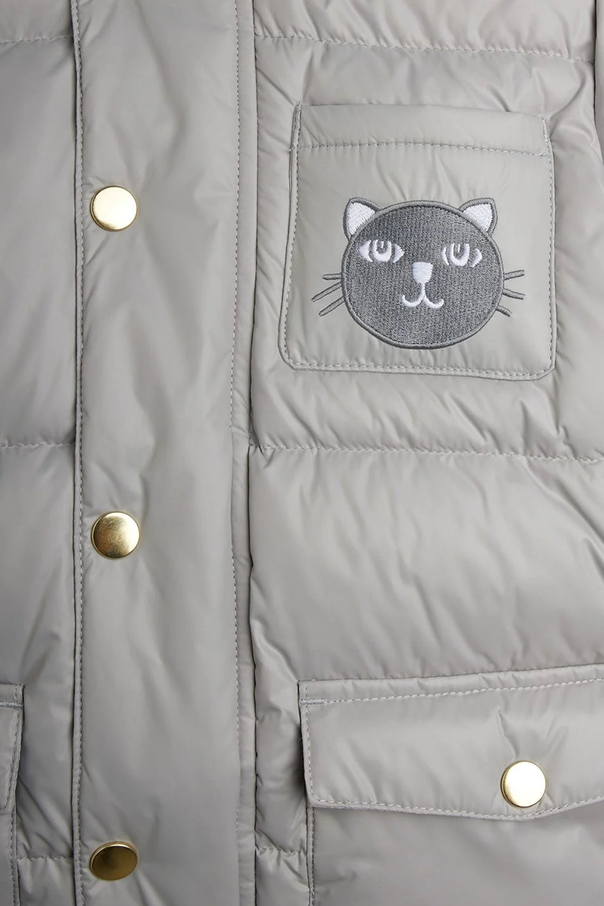 Mini Rodini Gefütterte Jacke mit abnehmbare Kapuze