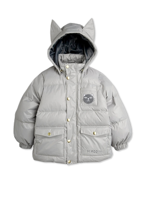 Insulated jacket with detachable hood