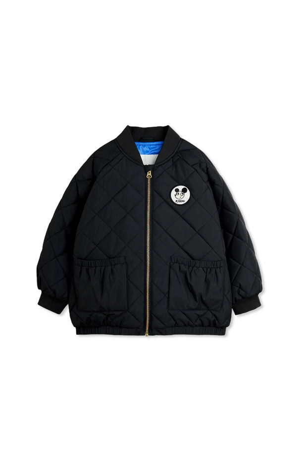 Insulated jacket with logo patch od Mini Rodini
