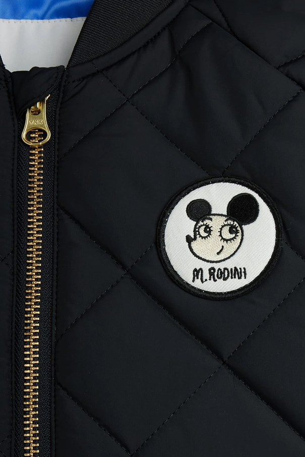 Mini Rodini Geacă matlasată cu logo aplicat