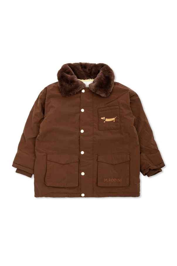 Insulated jacket with embroidered logo od Mini Rodini