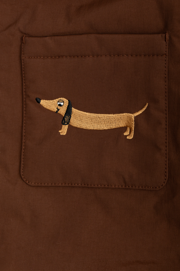 Mini Rodini Chaqueta acolchada con logo bordado