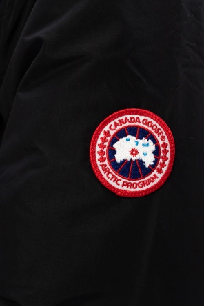 Canada Goose Balmain Kids branded hybrid hoodie blazer