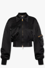Blumarine Cropped bomber jacket