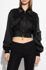 Blumarine Cropped bomber jacket