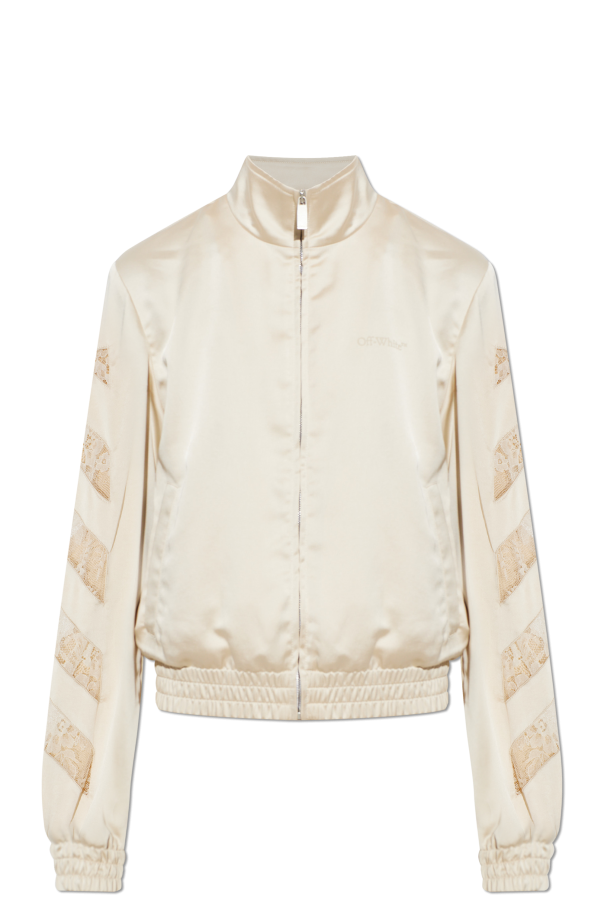 Satin jacket with lace inserts od Off-White
