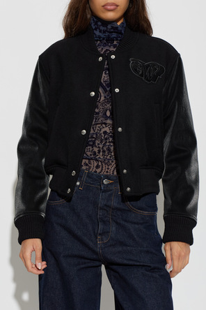 Off-White Geacă tip ‘bomber’ îmblănită