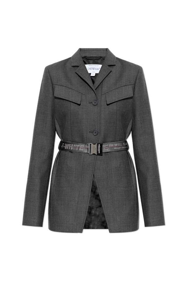 Wool blazer with belt od Off-White