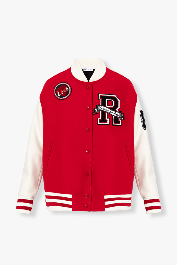 Red white valentino Bomber jacket
