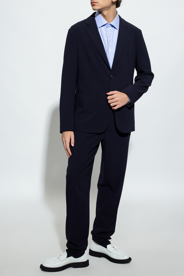 Giorgio armani gestrickte GIORGIO armani gestrickte relaxed-fit virgin wool suit