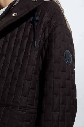 Giorgio armani skirt Hooded wool jacket
