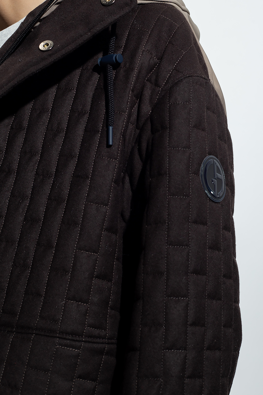 Giorgio Armani Giorgio Armani logo-embroidered bomber jacket