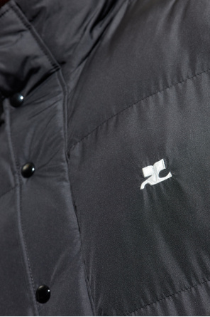Courrèges Chaqueta acolchada con logo