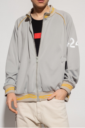424 Moschino Kids Boy's Grey Cotton Sweatshirt With Logo Print