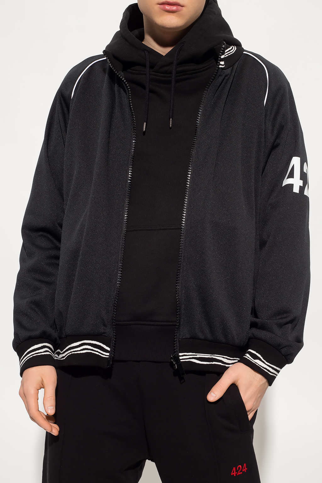 424 A-COLD-WALL acid-wash cotton hoodie