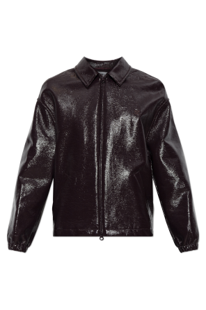 Jacket with embroidered logo