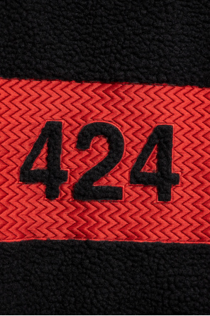 424 Rick Owens X Champion logo-print zip hooded jacket