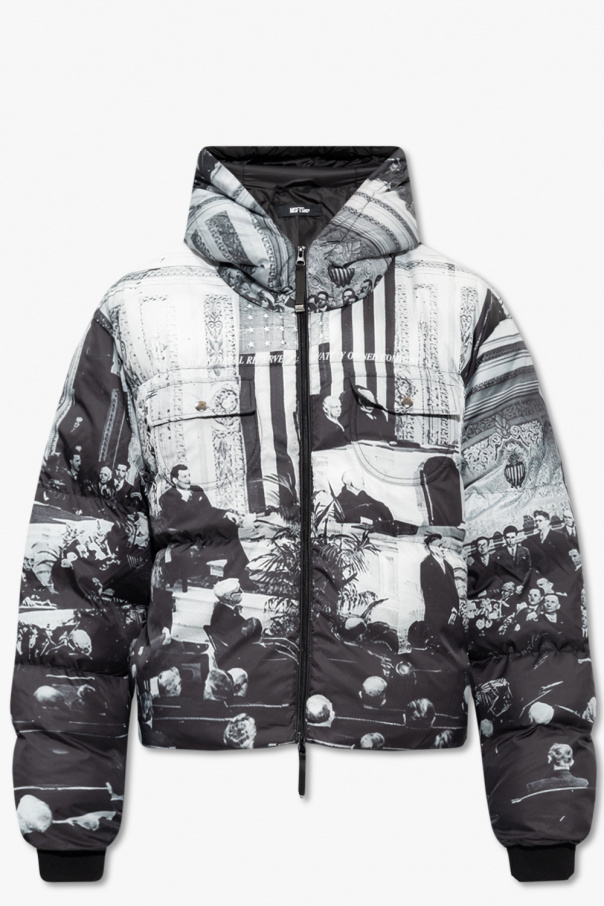 MSFTSrep Insulated printed cropped jacket